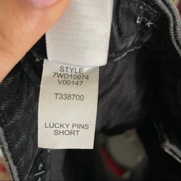 Lucky Brand Lucky Pins Black High Rise Shorts Size 26 - Picture 6 of 6